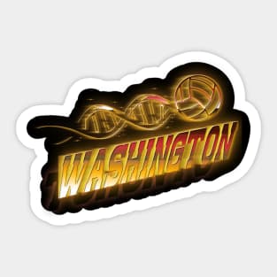 Graphic Basketball Washington Proud Name Teams Vintage Sticker